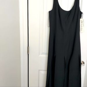 H.w.collection NEW VINTAGE w/ TAGS dress rare mod deadstock LBD pleated NWT vtg